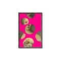 Picture of Neon Pink Circles _GroupedProduct_Rectangle_Portrait_Canvas_Framed_
