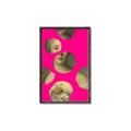 Picture of Neon Pink Circles _GroupedProduct_Rectangle_Portrait_Canvas_Framed_