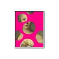 Picture of Neon Pink Circles _GroupedProduct_Rectangle_Portrait_Canvas_Framed_