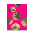 Picture of Neon Pink Circles _GroupedProduct_Rectangle_Portrait_Canvas_Framed_