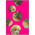 Picture of Neon Pink Circles _GroupedProduct_Rectangle_Portrait_Canvas_Framed_