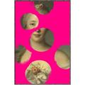 Picture of Neon Pink Circles _GroupedProduct_Rectangle_Portrait_Canvas_Framed_