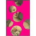 Picture of Neon Pink Circles _GroupedProduct_Rectangle_Portrait_Canvas_Framed_
