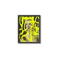 Picture of Neon Yellow Graffiti _GroupedProduct_Rectangle_Portrait_Canvas_Framed_