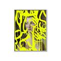 Picture of Neon Yellow Graffiti _GroupedProduct_Rectangle_Portrait_Canvas_Framed_