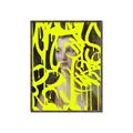Picture of Neon Yellow Graffiti _GroupedProduct_Rectangle_Portrait_Canvas_Framed_