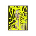 Picture of Neon Yellow Graffiti _GroupedProduct_Rectangle_Portrait_Canvas_Framed_