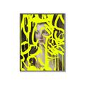 Picture of Neon Yellow Graffiti _GroupedProduct_Rectangle_Portrait_Canvas_Framed_