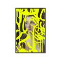 Picture of Neon Yellow Graffiti _GroupedProduct_Rectangle_Portrait_Canvas_Framed_