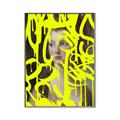 Picture of Neon Yellow Graffiti _GroupedProduct_Rectangle_Portrait_Canvas_Framed_