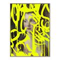 Picture of Neon Yellow Graffiti _GroupedProduct_Rectangle_Portrait_Canvas_Framed_