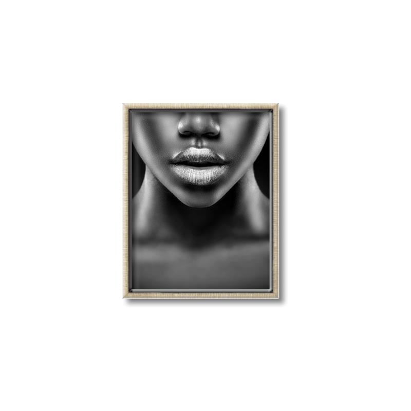 Picture of Fashion Makeup B&W _GroupedProduct_Rectangle_Portrait_Photography _GroupedProduct_Rectangle_Portrait_Canvas_Framed_
