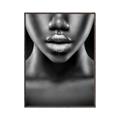 Picture of Fashion Makeup B&W _GroupedProduct_Rectangle_Portrait_Photography _GroupedProduct_Rectangle_Portrait_Canvas_Framed_