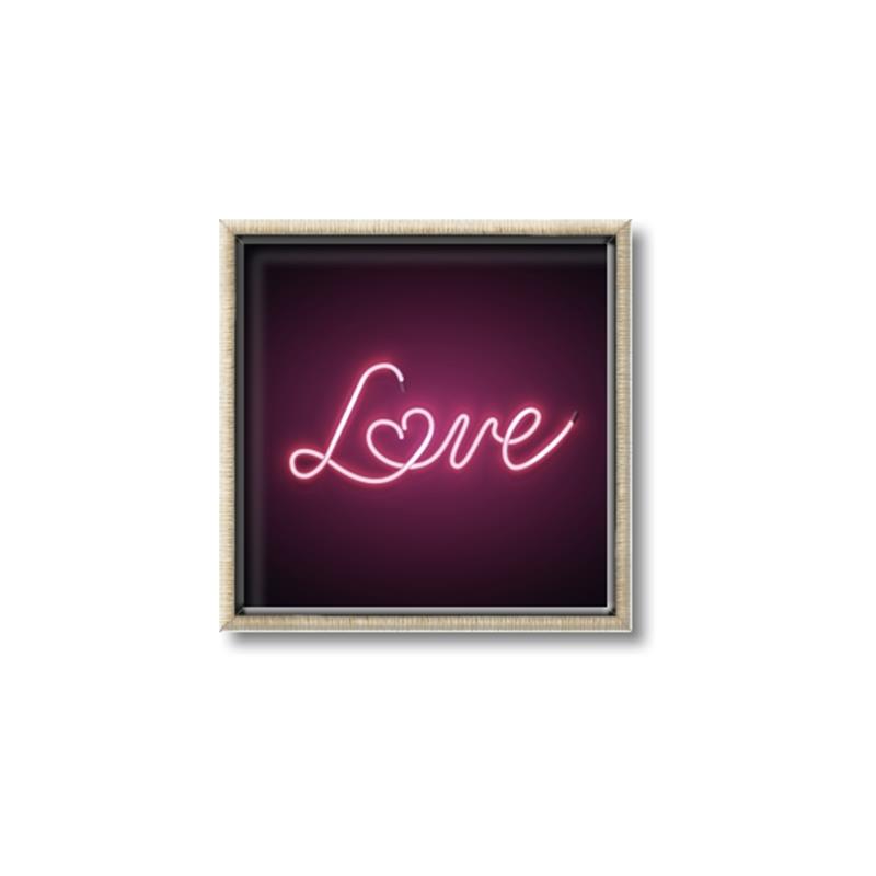 Picture of Neon Love _GroupedProduct_Square_Photography _GroupedProduct_Square_Canvas_Framed_