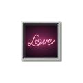 Picture of Neon Love _GroupedProduct_Square_Photography _GroupedProduct_Square_Canvas_Framed_