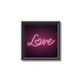 Picture of Neon Love _GroupedProduct_Square_Photography _GroupedProduct_Square_Canvas_Framed_