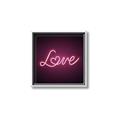 Picture of Neon Love _GroupedProduct_Square_Photography _GroupedProduct_Square_Canvas_Framed_