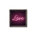 Picture of Neon Love _GroupedProduct_Square_Photography _GroupedProduct_Square_Canvas_Framed_