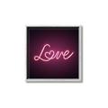 Picture of Neon Love _GroupedProduct_Square_Photography _GroupedProduct_Square_Canvas_Framed_