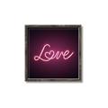 Picture of Neon Love _GroupedProduct_Square_Photography _GroupedProduct_Square_Canvas_Framed_