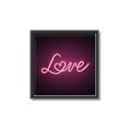 Picture of Neon Love _GroupedProduct_Square_Photography _GroupedProduct_Square_Canvas_Framed_