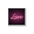 Picture of Neon Love _GroupedProduct_Square_Photography _GroupedProduct_Square_Canvas_Framed_