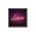 Picture of Neon Love _GroupedProduct_Square_Photography _GroupedProduct_Square_Canvas_Framed_