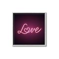 Picture of Neon Love _GroupedProduct_Square_Photography _GroupedProduct_Square_Canvas_Framed_