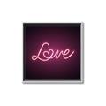 Picture of Neon Love _GroupedProduct_Square_Photography _GroupedProduct_Square_Canvas_Framed_