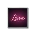 Picture of Neon Love _GroupedProduct_Square_Photography _GroupedProduct_Square_Canvas_Framed_