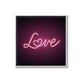 Picture of Neon Love _GroupedProduct_Square_Photography _GroupedProduct_Square_Canvas_Framed_