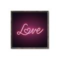 Picture of Neon Love _GroupedProduct_Square_Photography _GroupedProduct_Square_Canvas_Framed_