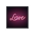 Picture of Neon Love _GroupedProduct_Square_Photography _GroupedProduct_Square_Canvas_Framed_