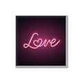 Picture of Neon Love _GroupedProduct_Square_Photography _GroupedProduct_Square_Canvas_Framed_