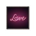 Picture of Neon Love _GroupedProduct_Square_Photography _GroupedProduct_Square_Canvas_Framed_