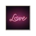 Picture of Neon Love _GroupedProduct_Square_Photography _GroupedProduct_Square_Canvas_Framed_