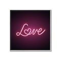Picture of Neon Love _GroupedProduct_Square_Photography _GroupedProduct_Square_Canvas_Framed_