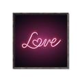 Picture of Neon Love _GroupedProduct_Square_Photography _GroupedProduct_Square_Canvas_Framed_