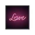 Picture of Neon Love _GroupedProduct_Square_Photography _GroupedProduct_Square_Canvas_Framed_