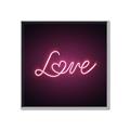 Picture of Neon Love _GroupedProduct_Square_Photography _GroupedProduct_Square_Canvas_Framed_