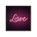 Picture of Neon Love _GroupedProduct_Square_Photography _GroupedProduct_Square_Canvas_Framed_