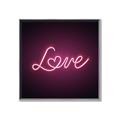 Picture of Neon Love _GroupedProduct_Square_Photography _GroupedProduct_Square_Canvas_Framed_