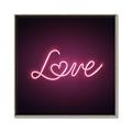 Picture of Neon Love _GroupedProduct_Square_Photography _GroupedProduct_Square_Canvas_Framed_