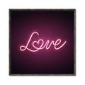 Picture of Neon Love _GroupedProduct_Square_Photography _GroupedProduct_Square_Canvas_Framed_