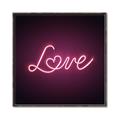 Picture of Neon Love _GroupedProduct_Square_Photography _GroupedProduct_Square_Canvas_Framed_