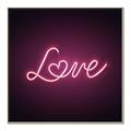 Picture of Neon Love _GroupedProduct_Square_Photography _GroupedProduct_Square_Canvas_Framed_