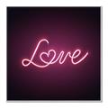 Picture of Neon Love _GroupedProduct_Square_Photography _GroupedProduct_Square_Canvas_Framed_