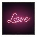 Picture of Neon Love _GroupedProduct_Square_Photography _GroupedProduct_Square_Canvas_Framed_