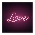 Picture of Neon Love _GroupedProduct_Square_Photography _GroupedProduct_Square_Canvas_Framed_