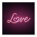 Picture of Neon Love _GroupedProduct_Square_Photography _GroupedProduct_Square_Canvas_Framed_
